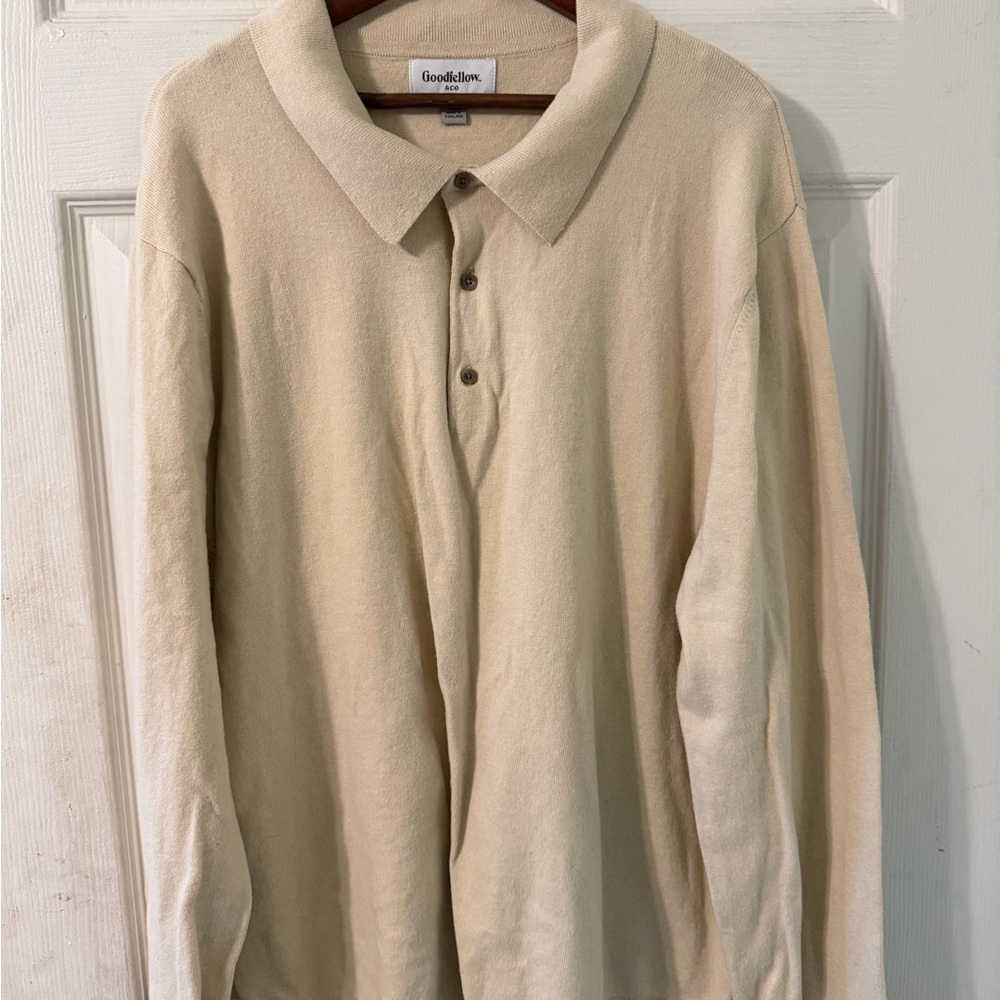 Goodfellow & Co Men's Beige Polo Shirt